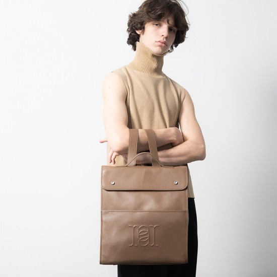 Simple backpack for men and women for business commuting fashion leather large capacity handbag - Memoo.com Simple backpack for men and women for business commuting fashion leather large capacity handbag - Memoo.com